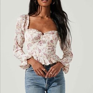 ASTR the label top. Beautiful top! Brand new. Never worn. Size XS